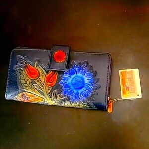 Handmade painted clutch